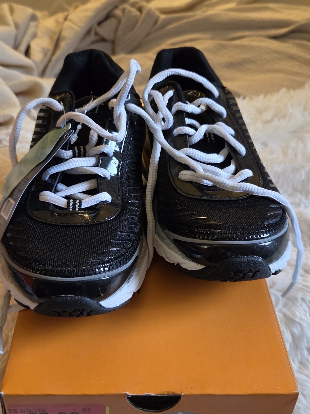 Avia Black and White Kids Sneakers